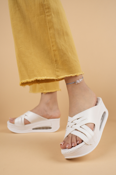 Khayt Daisy Anatomik Ortopedik Air Taban Günlük Kadın Terlik - Khayt