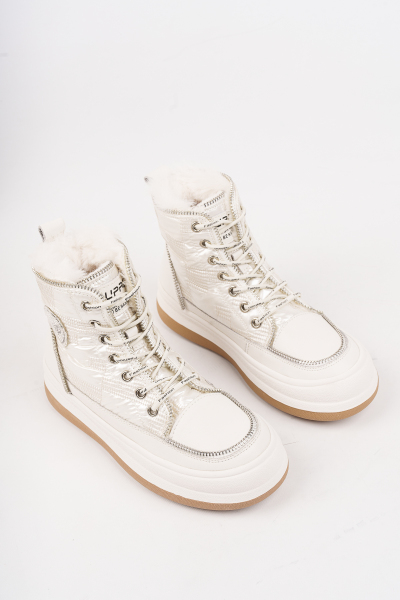 Khayt Hermosa Su Geçirmez Kürklü Kaymaz Taban Kadın Bot - Khayt