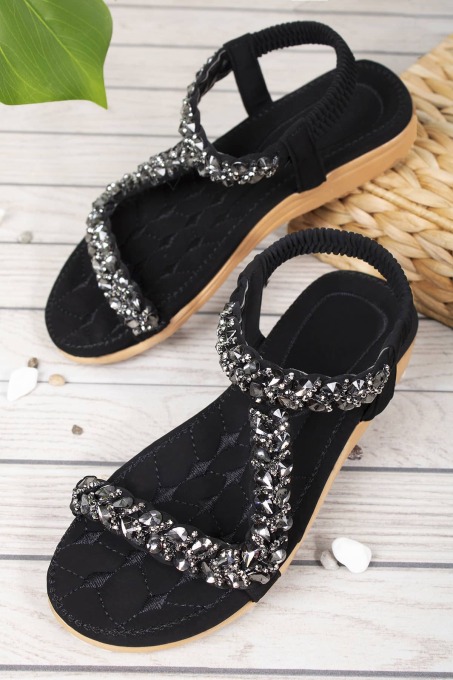 Khayt Isabel Anatomik Fashion Taşlı Günlük Çocuk Sandalet - 3