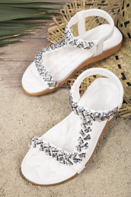 Khayt Isabel Anatomik Fashion Taşlı Günlük Çocuk Sandalet - 3