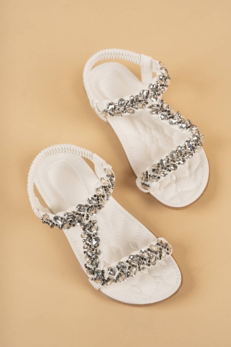 Khayt Isabel Anatomik Fashion Taşlı Günlük Çocuk Sandalet - 4