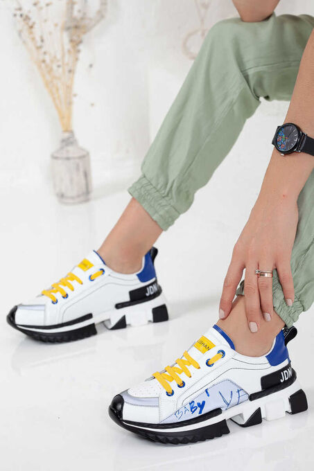 Khayt Sport Fashion Sneaker Kalın Taban Kadın Ayakkabı - 1