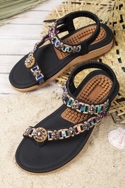 Khayt Stony Anatomik Parmak Arası Günlük Kadın Sandalet - Khayt