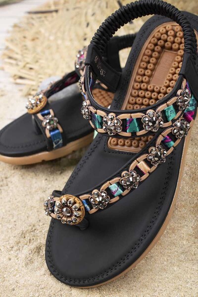 Khayt Stony Anatomik Parmak Arası Günlük Kadın Sandalet - 2